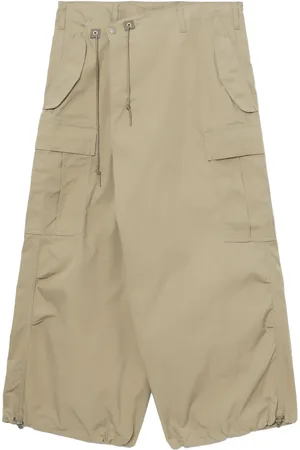 JUNYA WATANABE Asymmetrische cargo broek met wijde pijpen