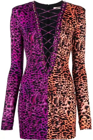 Roberto Cavalli Tweekleurige jurk