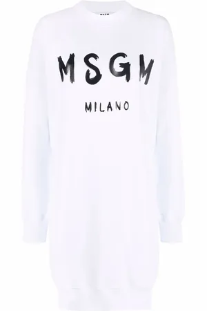 Msgm Sweaterjurk met logoprint