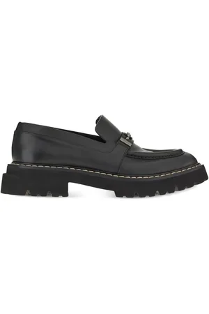 Salvatore Ferragamo Leren mocassins met Gancini
