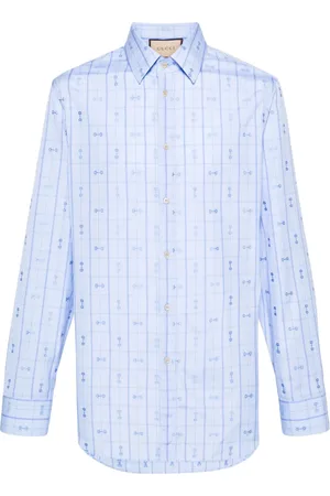 Gucci Katoenen overhemd met horsebit detail