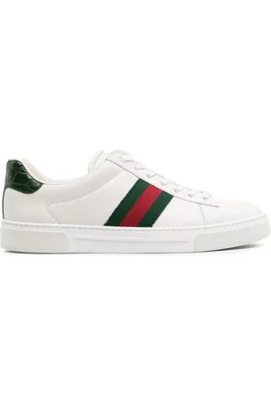 Gucci Ace leren sneakers met web