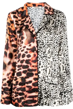 Roberto Cavalli Blouse met dierenprint