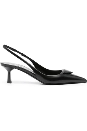 Prada 70mm pumps met triangel logo
