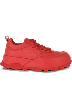 Jil Sander Leren sneakers