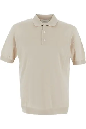 LARDINI Fijngebreid poloshirt