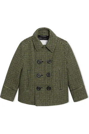 Burberry Geruite nette jas van wolmix