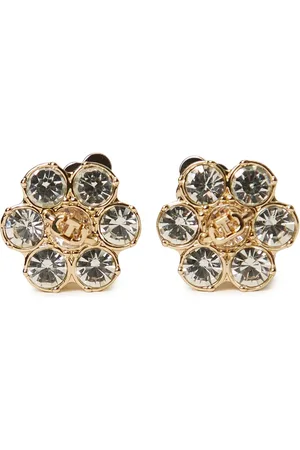 Twin-Set Oorbellen met stras en bloemen