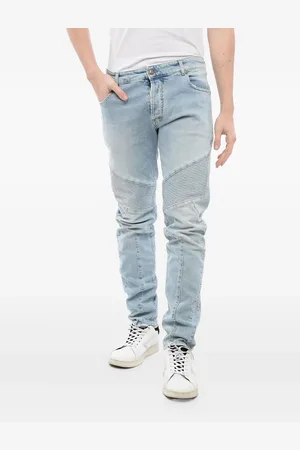 Balmain Jeans met toelopende pijpen en lichte wassing