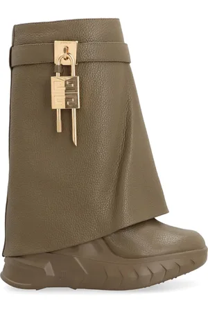 Givenchy Shark Lock Biker leren enkellaarzen