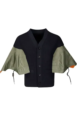SACAI Vest met vlakken