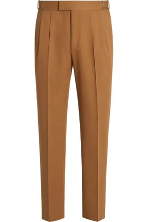 Ermenegildo Zegna Straight broek met geplooid detail