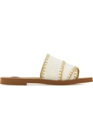 Chloé Woody canvas slippers