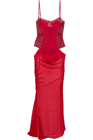 The Attico Bustier jurk met uitgesneden details