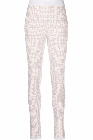Balmain Legging met monogram patroon