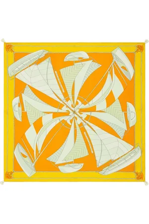 Tory Burch Vierkante sjaal met zeilbootprint