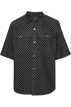 Balmain Katoenen overhemd met monogram jacquard