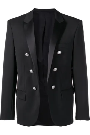 Balmain Blazer met knopen en reliëf