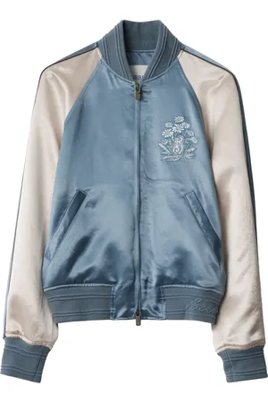 Burberry Bomberjack met geborduurde madeliefjes
