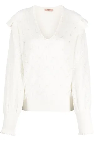 Twin-Set Oval T pearl