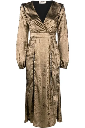 Roberto Cavalli Fluwelen wikkeljurk