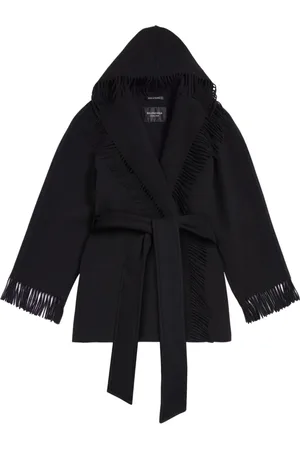 Balenciaga Vestjas met franje en capuchon