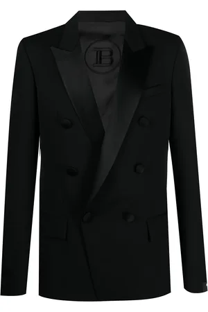 Balmain Bomberjack met sjaalrevers