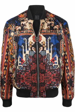 Balmain Bomberjack met grafische print