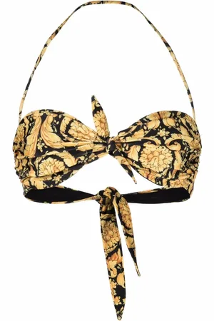 VERSACE Bikinitop met barokprint