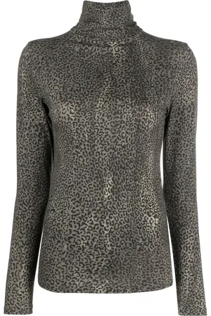 Majestic Top met luipaardprint