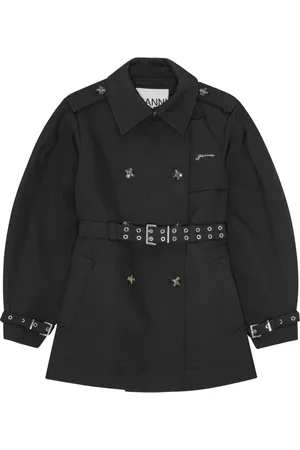 Ganni Trenchcoat met ballonmouwen
