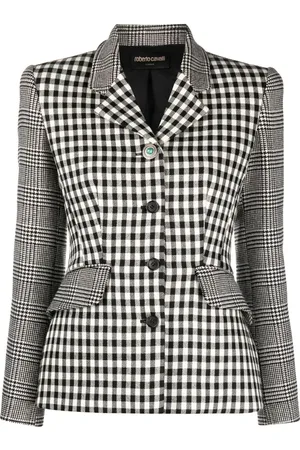 Roberto Cavalli Geruite blazer