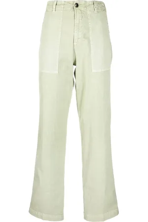 MYTHS Broek met tonale stiksels