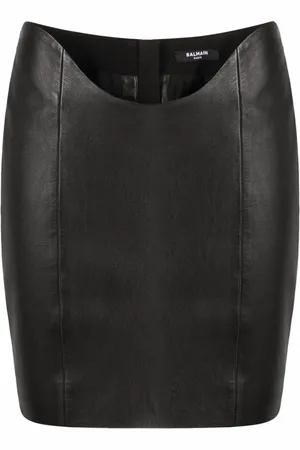 Balmain Leren rok