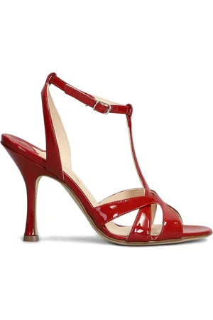 ANNA F. 105 mm sandalen met gelakte afwerking