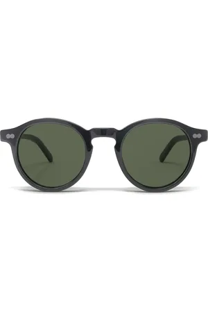 MOSCOT Matte zonnebril met rond montuur