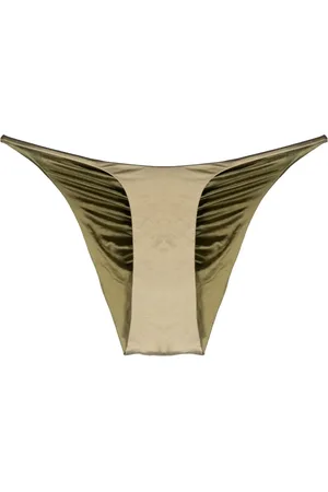 Isa Boulder Bikinislip met gesmockt detail