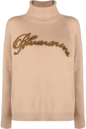 BLUMARINE Trui met intarsia logo