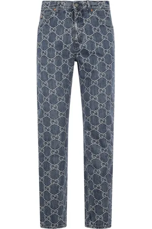 Gucci Straight jeans met GG