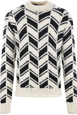 Saint Laurent Trui met chevron patroon
