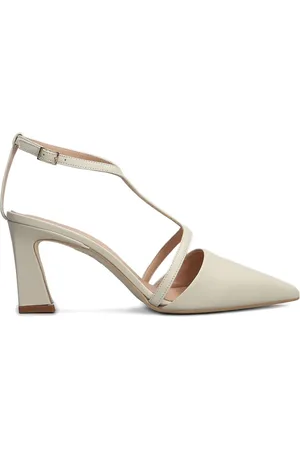 ISABEL FERRANTI 80 mm leren pumps