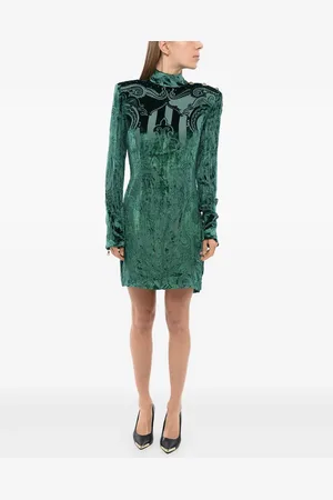 Balmain Jurk met fluwelen afwerking