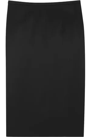 Saint Laurent Satijnen kokerrok