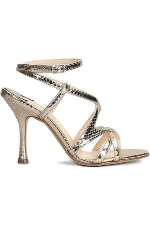 ANNA F. Leren sandalen