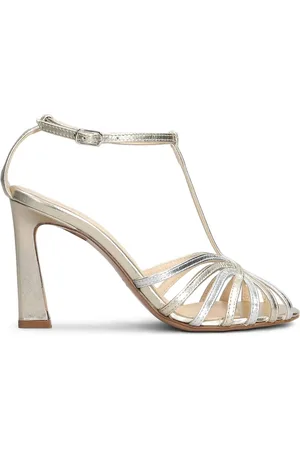 ANNA F. Leren sandalen