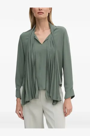  Blouse met geplooide hals