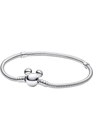 PANDORA Armbanden - Disney snake chain sterling bracelet with M in