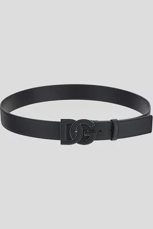 Dolce & Gabbana Riemen - Textured Leather Belt in