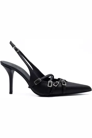 Gia Borghini Hoge hakken - GIABORGHINI Schwarze Pumps mit Schnallendetails in