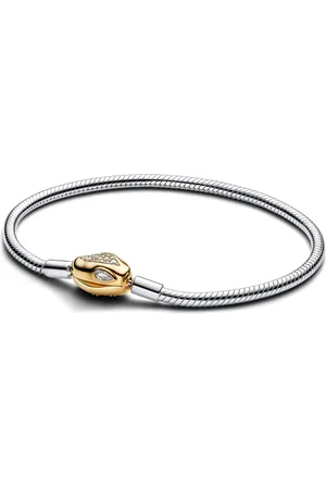 PANDORA Armbanden - Schlangen-Gliederarmband mit Schlangenverschluss in